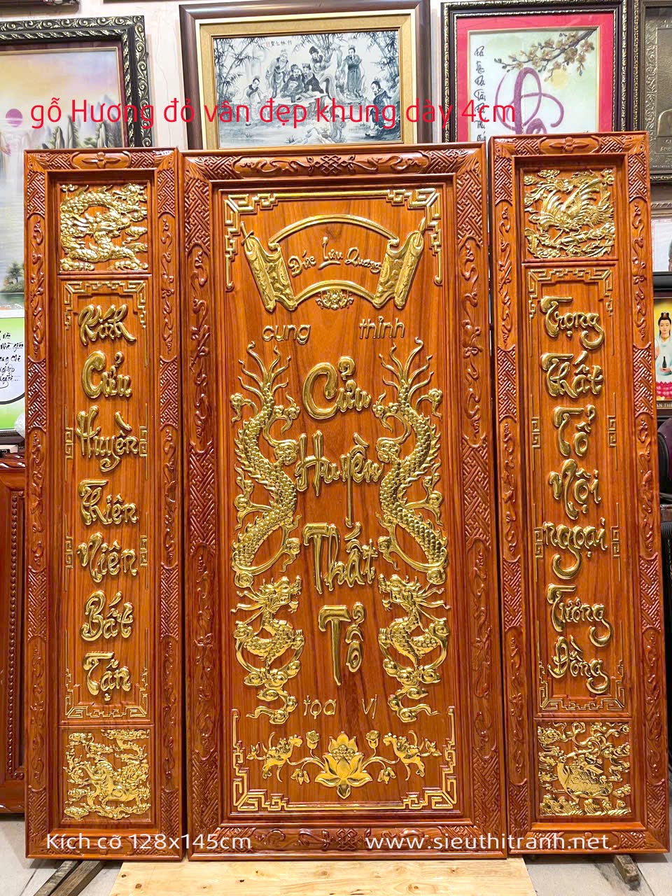 Liễng gỗ thờ cúng Cửu Huyền Thất Tổ -TG291