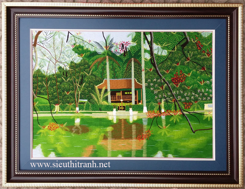 Tranh vẽ nhà sàn sẽ đưa bạn đến thăm những ngôi nhà truyền thống với kiến trúc độc đáo, mang tính biểu tượng cao của nền văn hóa Việt Nam. Mỗi chi tiết trên bức tranh đều được chắt lọc và thể hiện sự sáng tạo màu sắc của người vẽ, tạo nên một tác phẩm văn hóa đáng để xem.