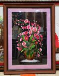 Tranh thêu chùm Hoa Lan -F019