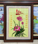 Tranh thêu thư pháp , Chữ Lộc – F029