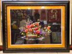 Tranh thêu tay ,Giỏ Hoa – T017