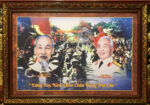 Tranh in dầu ,Lừng lẫy năm châu chấn động địa cầu -1954