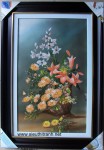 Tĩnh vật Hoa, tranh sứ- G130