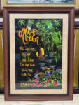 Tranh thêu thư pháp chữ Nhẫn – F31