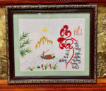 Tranh thêu thư pháp – Ơn Thầy – F32